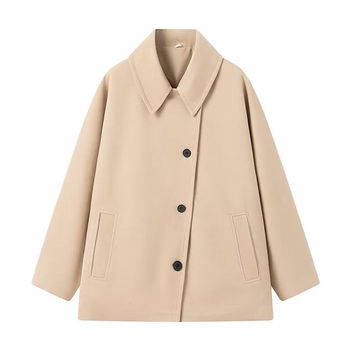 Damen lässige Übergangsjacke mit oversized Schnitt und praktischen Taschen Drune