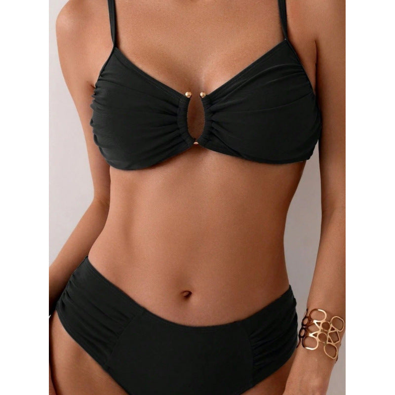Damen Bikini-Set mit Raffungen und elegantem Ausschnitt Drune