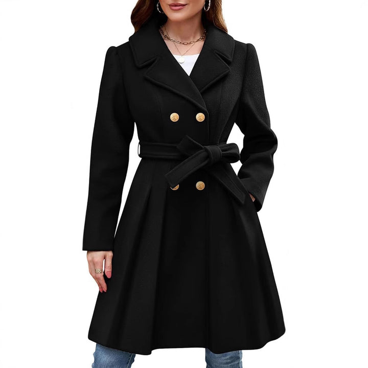 Damen Eleganter doppelreihiger Mantel