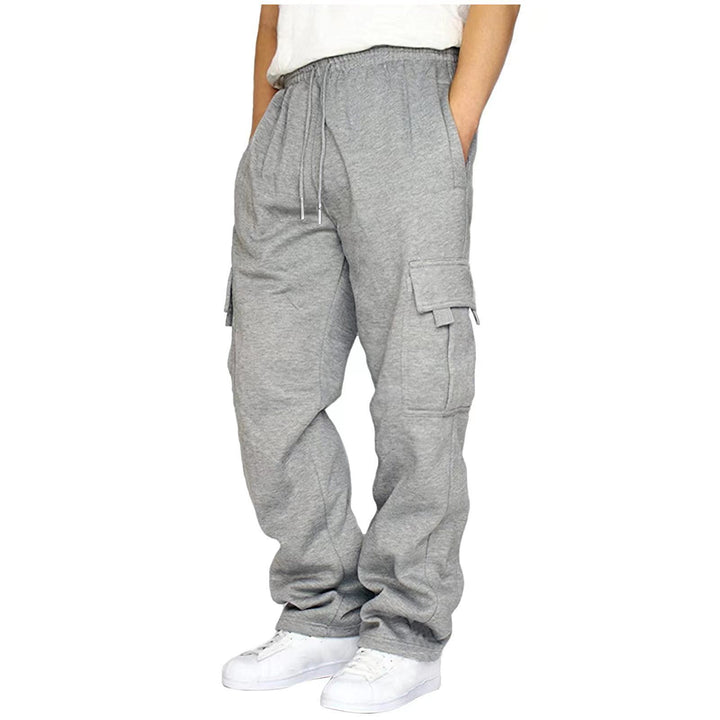 Herren heavy-duty Utility-Freizeithose mit Kordelzug, aufgesetzten Cargotaschen und relaxed Fit Drune