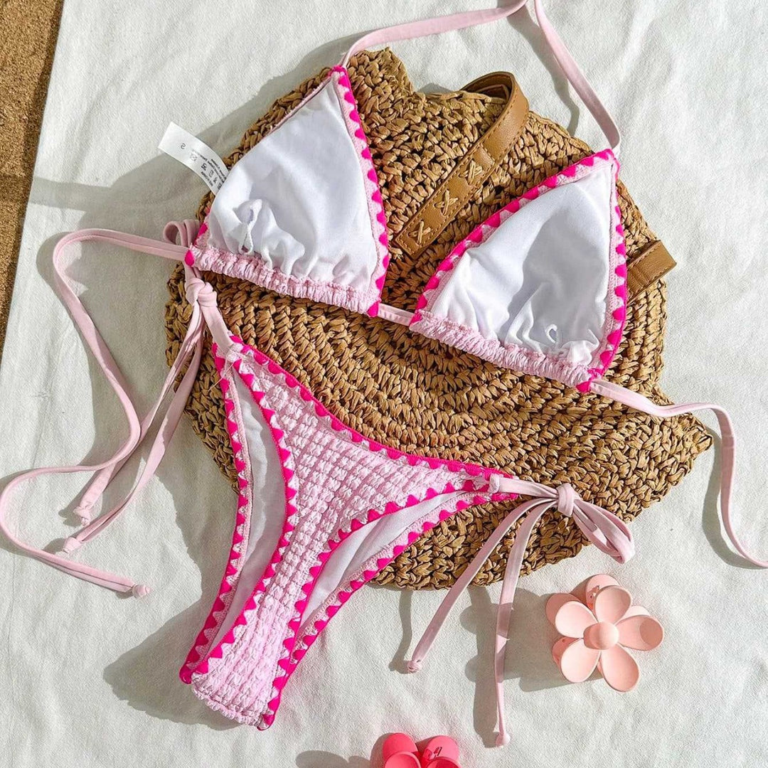 Damen Triangel-Bikini mit raffinierten Rüschendetails Drune