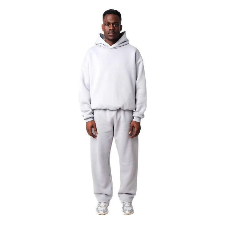 Unisex nan gemütliches Loungewear-Set mit hohem Rollkragen, relaxed-fit Sweatshirt und gerader Sweatpants Drune