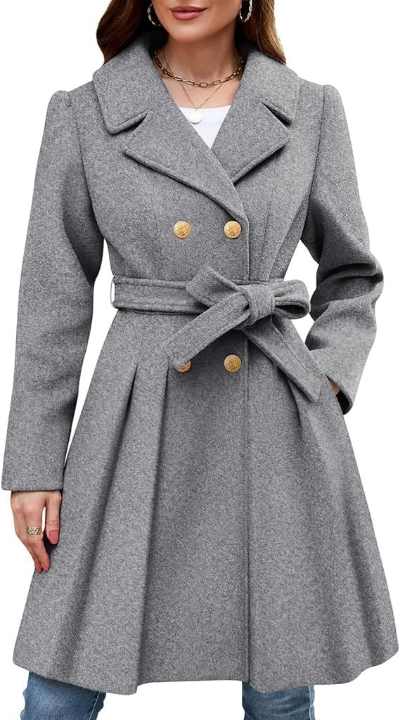 Damen Eleganter doppelreihiger Mantel