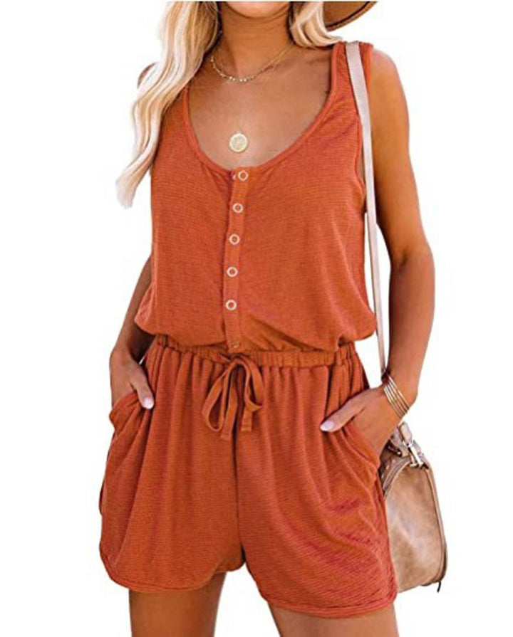 Damen Freizeit Button-Up Overall Drune