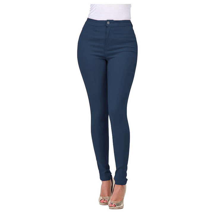 Damen Hochgeschnittene Slim Fit Jeans mit dehnbarem Stoff und unverzichtbarem Komfort Drune
