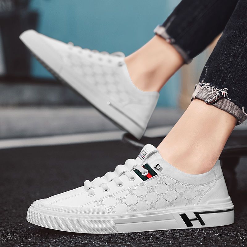 Damen Sportliche Sneakers aus hochwertigem Leder mit dezenter Logoprägung Drune