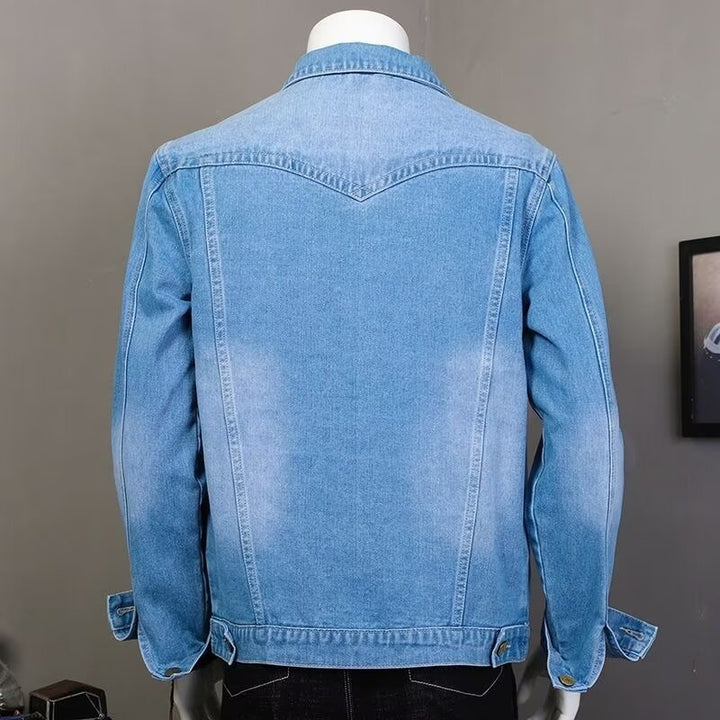 Herren Klassische Denimjacke mit modernen Details Drune