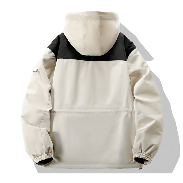 Damen Modische Funktionsjacke mit Hohem Kragen Drune