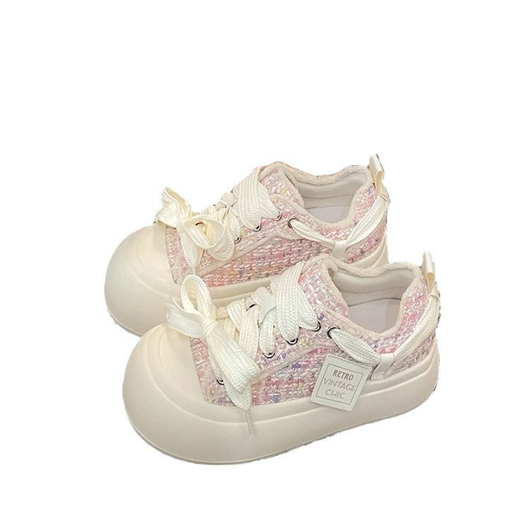 Damen Sneakers mit innovativer transparentem Füllung und modischen Schnür-Details Drune