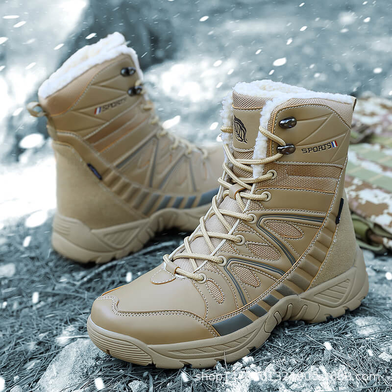Damen Wasserdichte Winter-Trekkingstiefel mit isolierendem Futter und rutschfester Sohle Drune