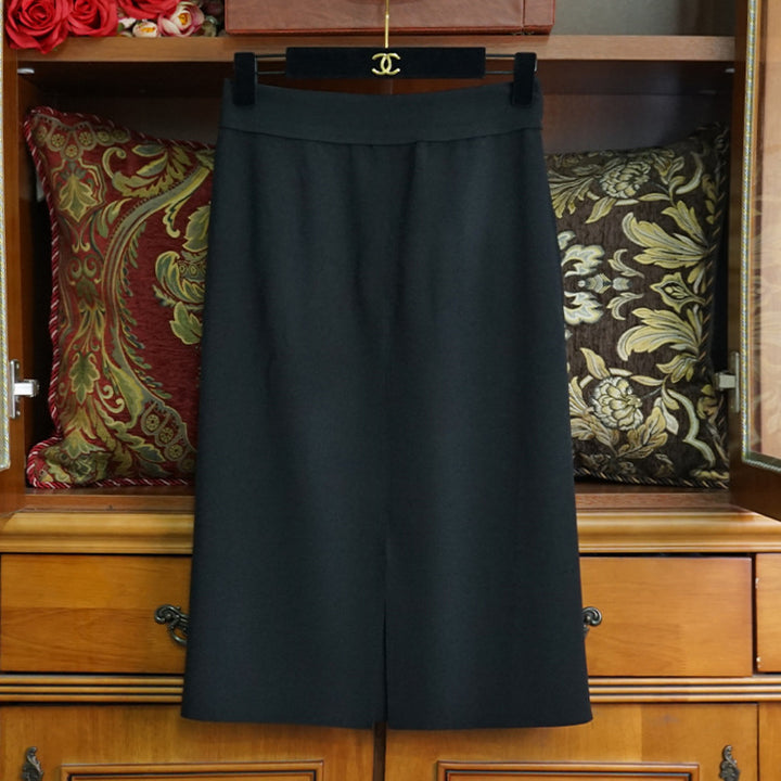 Damen Eleganter Maxirock mit vorderer Schlitzdetail Drune