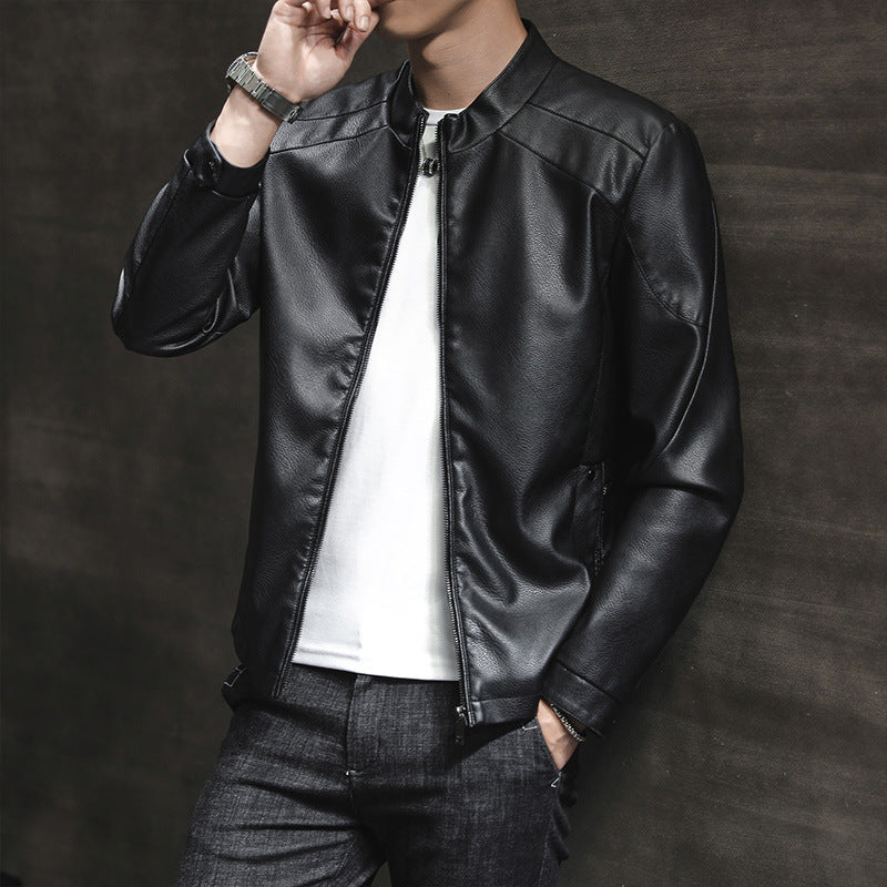 Herren Stylische Lederjacke Drune