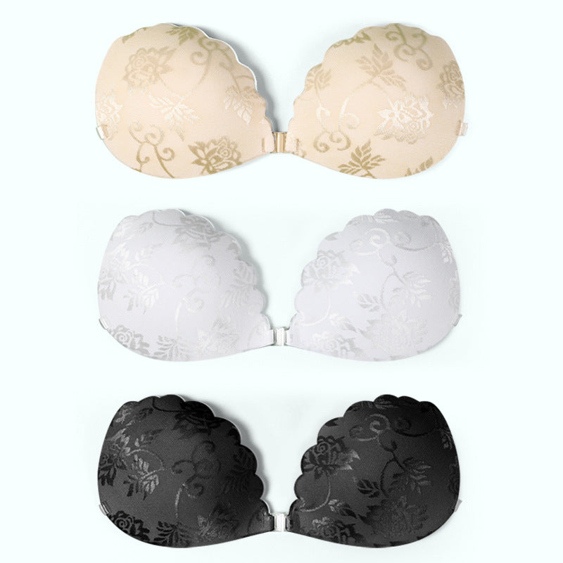 Frau Klebe-Silikon Push-Up BH Drune