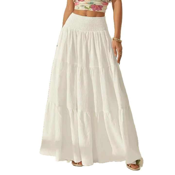 Damen Maxi-Rock mit voluminösem Schichten-Design Drune