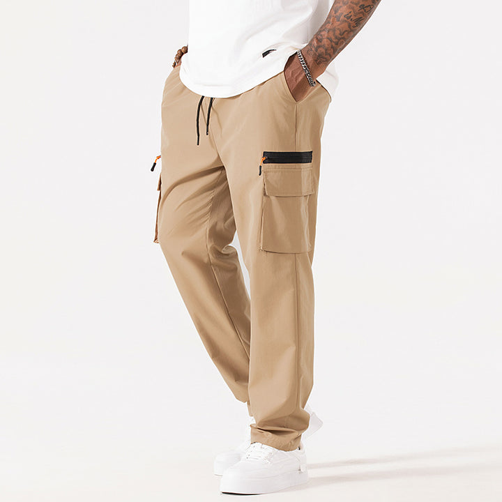 Herren Utility-Cargo-Hose mit elastischem Bund und Kordelzug Drune