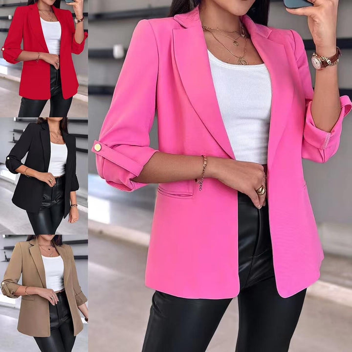Damen Modischer Blazer mit lässiger Taillierung und schickem Revers Drune