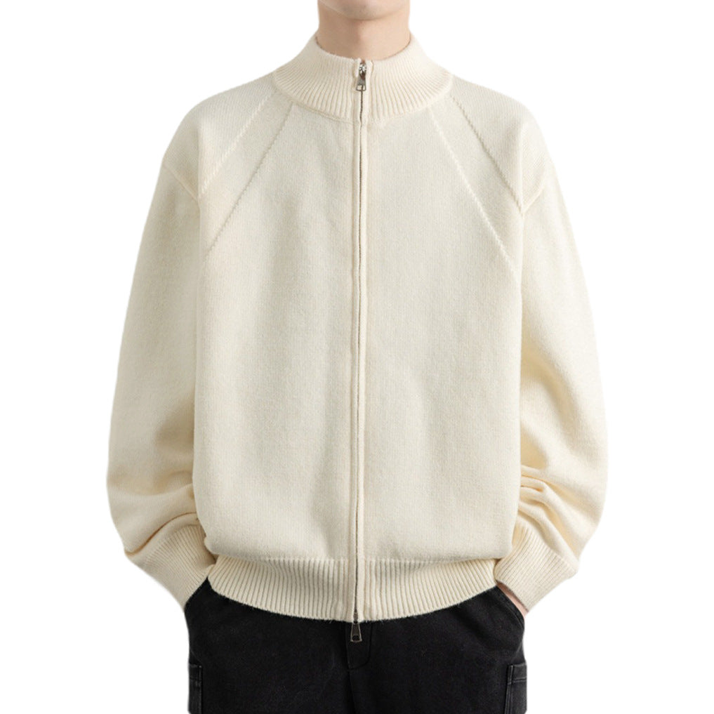Herren Stilvolle Strickjacke mit Reißverschluss Drune