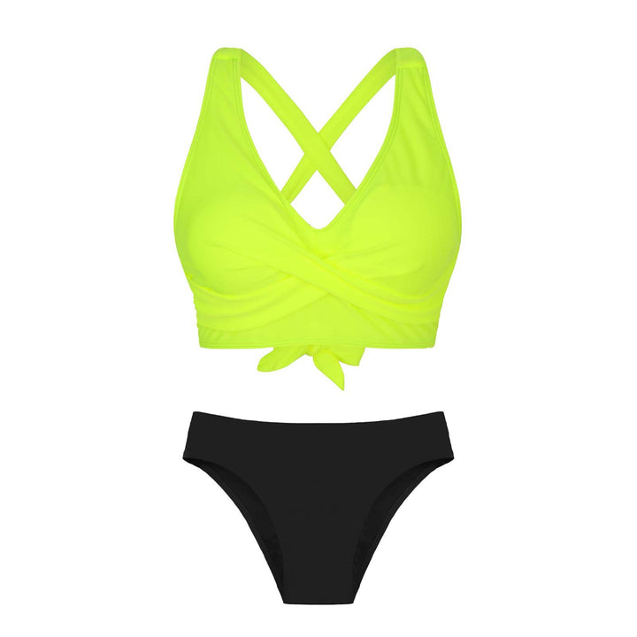 Damen Zweiteiliger Badeanzug mit floralem Design Drune