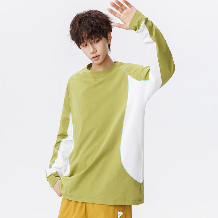 Damen Oversize-Langarmshirt mit Raglanärmeln, atmungsaktiven Seiteneinsätzen und Rundhalsausschnitt Drune