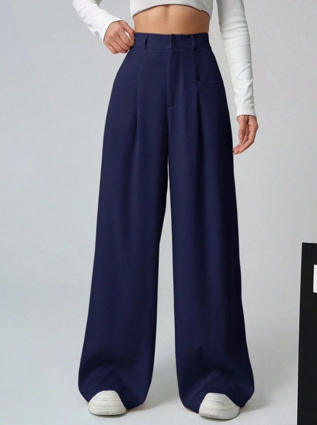 Damen Weite Bundfaltenhose Drune