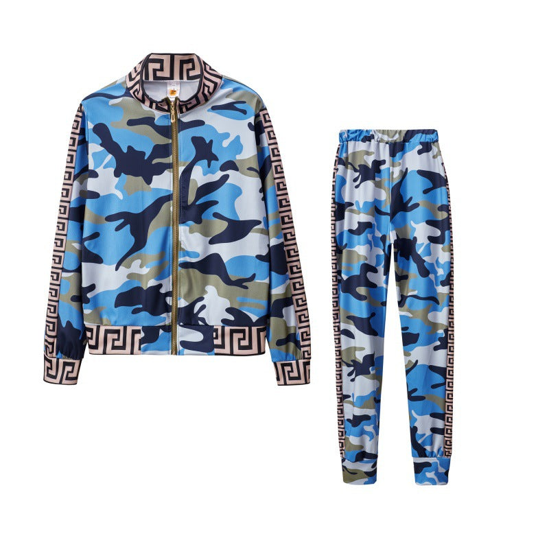 Damen Sportanzug mit urbanem Leoparden-Muster und bequemen Details Drune