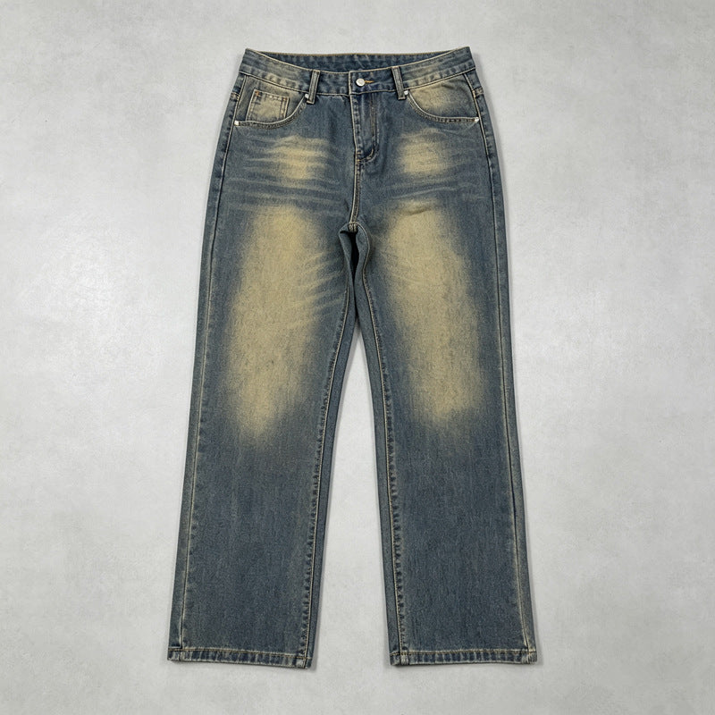 Herren Bequeme Schnitt Jeans im Used-Look Drune