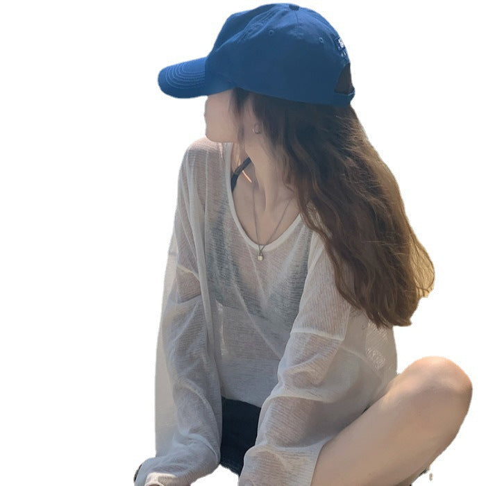 Damen cropped Sweatshirt im modernen Batikdesign mit weiten Ärmeln und Rundhalsausschnitt Drune