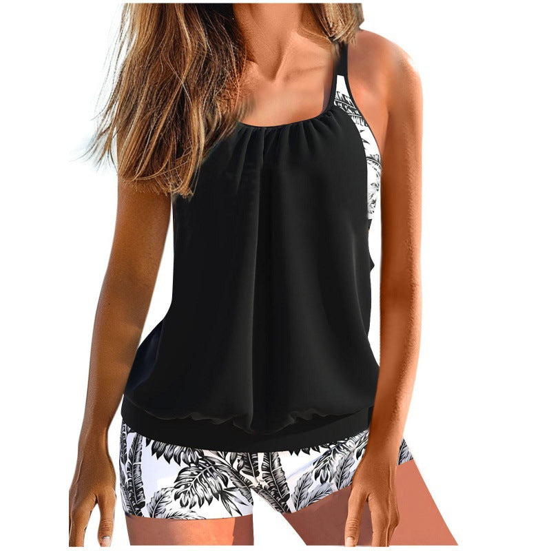 Damen Tankini-Set mit raffinierten Rüschendetails und sportlichem Schnitt Drune