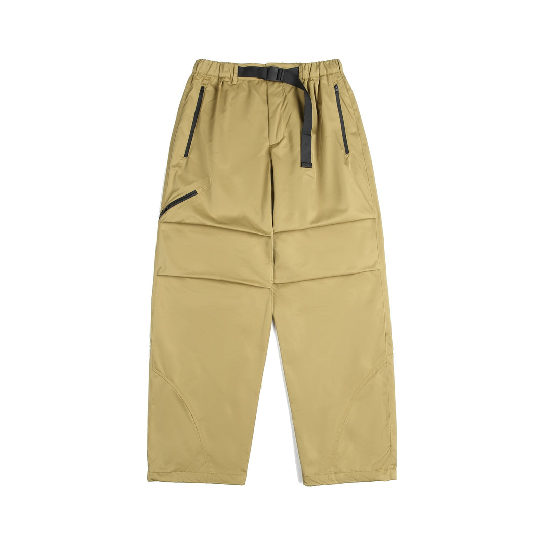 Unisex Technische Cargo-Caprihose mit elastischem Bund, integriertem Gurt und wasserdichten Reißverschlüssen Drune