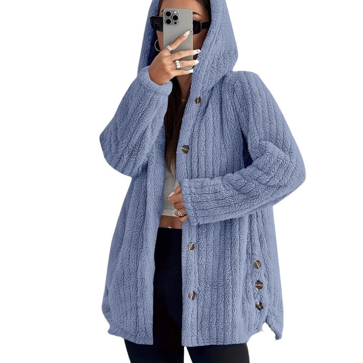 Damen Kapuzenjacke aus weichem Fleece Drune