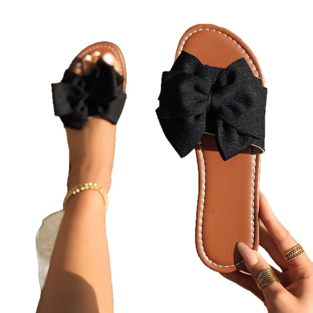 Damen nan verspielte Schleifen-Slipper mit gepolstertem Komfortfußbett Drune