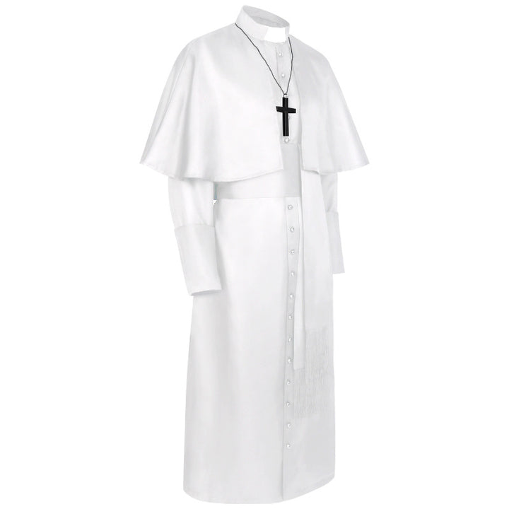 Damen nan eleganter Maxicape-Mantel mit gestuften Schultercapes und Stehkragen Drune