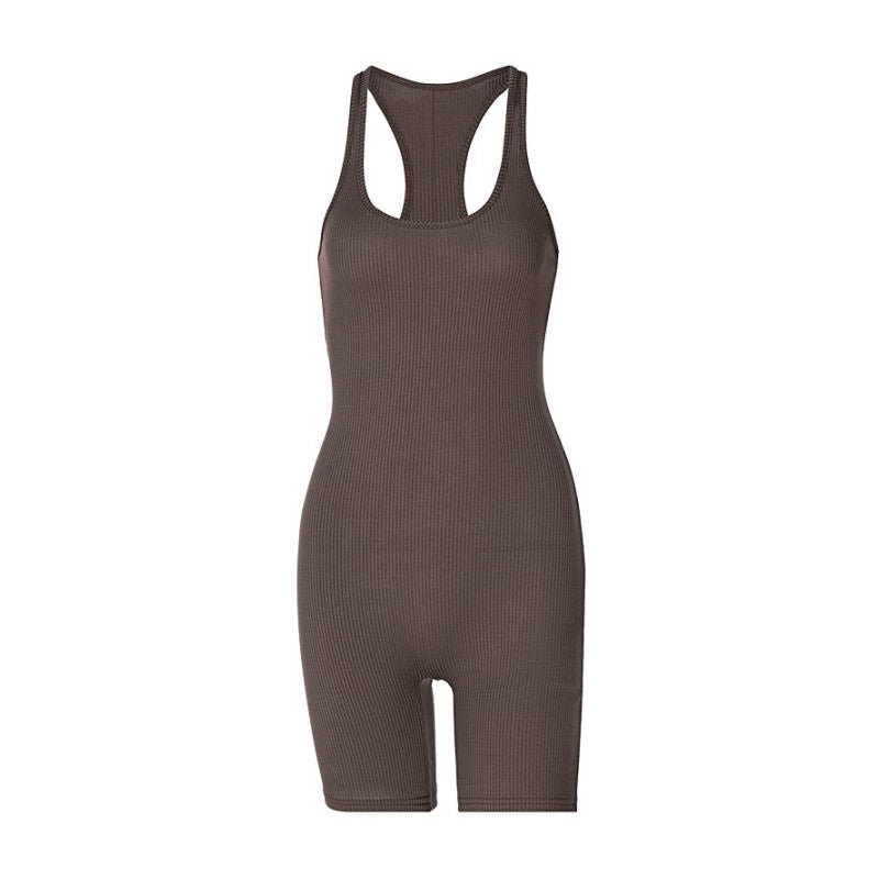 Damen sportlicher Einteiler im lässigen Rippdesign Drune