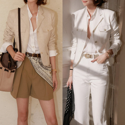 Damen Eleganter Blazer mit vielseitigen Styling-Optionen Drune