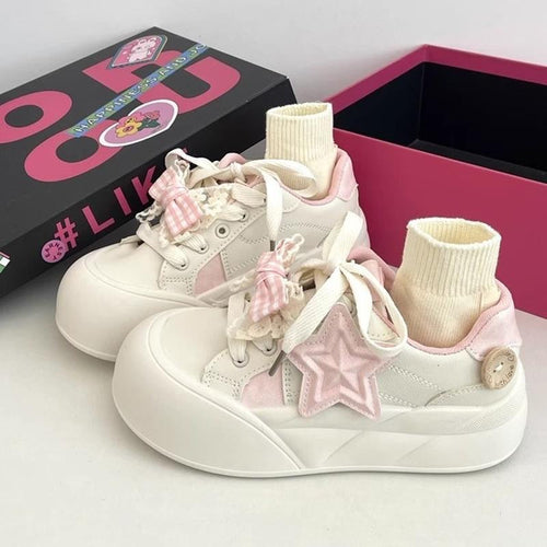 Damen Sneakers aus hochwertigem Leder mit modischem Socken-Design von Drune