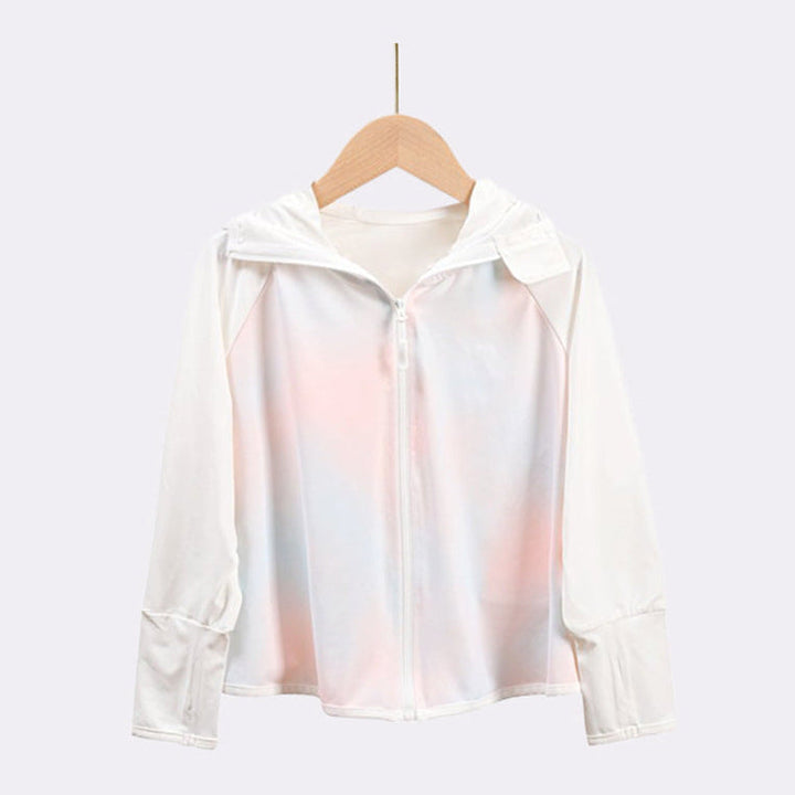 Mädchen Leichte Kapuzenjacke mit Hasenohren Drune