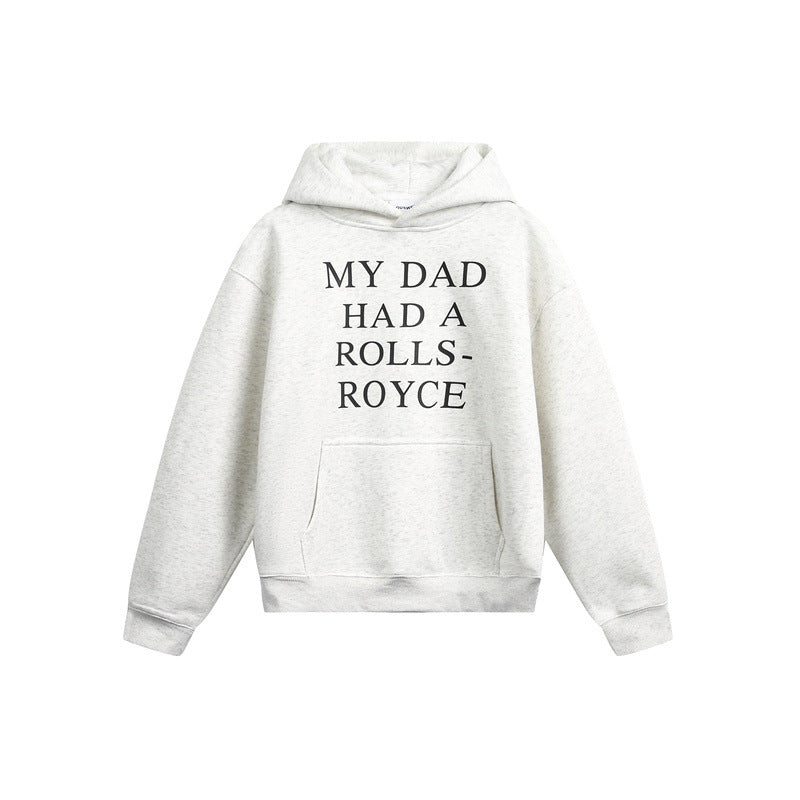 Damen Kapuzenpullover mit Statement-Print und Oversize-Schnitt Drune