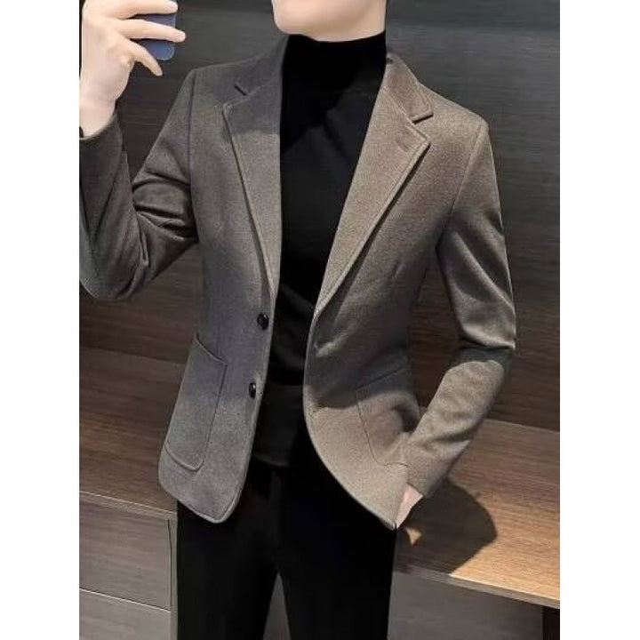 Herren Eleganter Blazer mit schmalem Schnitt Drune