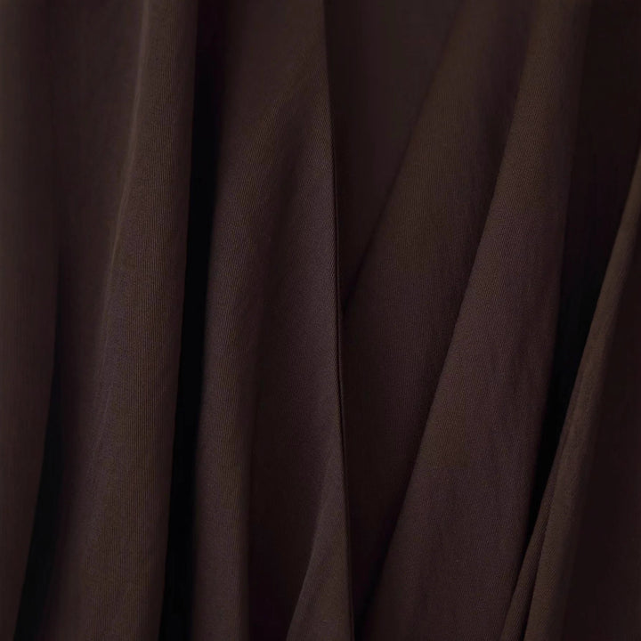 Damen nan langärmliges Hemdblusenkleid mit Taillengürtel und femininer A-Linien-Silhouette Drune