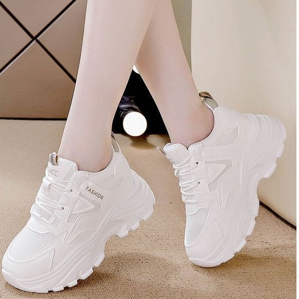Damen Sportliche Sneakers mit atmungsaktiver Mesh-Oberfläche und dämpfender Sohle Drune