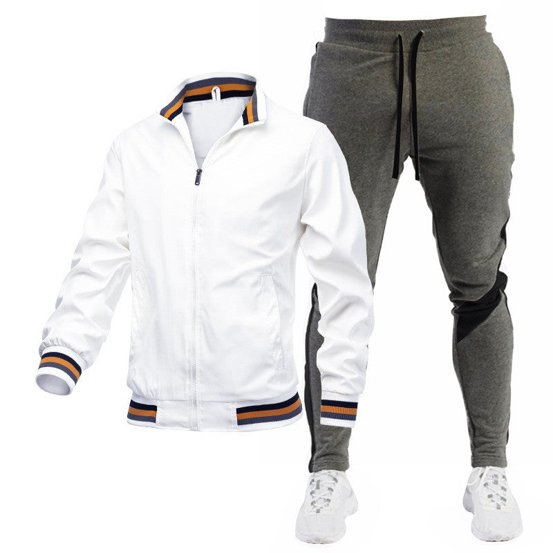 Herren Sportliches Trackjacke und Jogginghose Set Drune