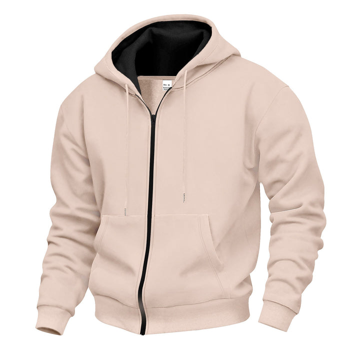 Herren Premium Kapuzenjacke mit durchgehendem Reißverschluss und weichem Fleece-Futter Drune