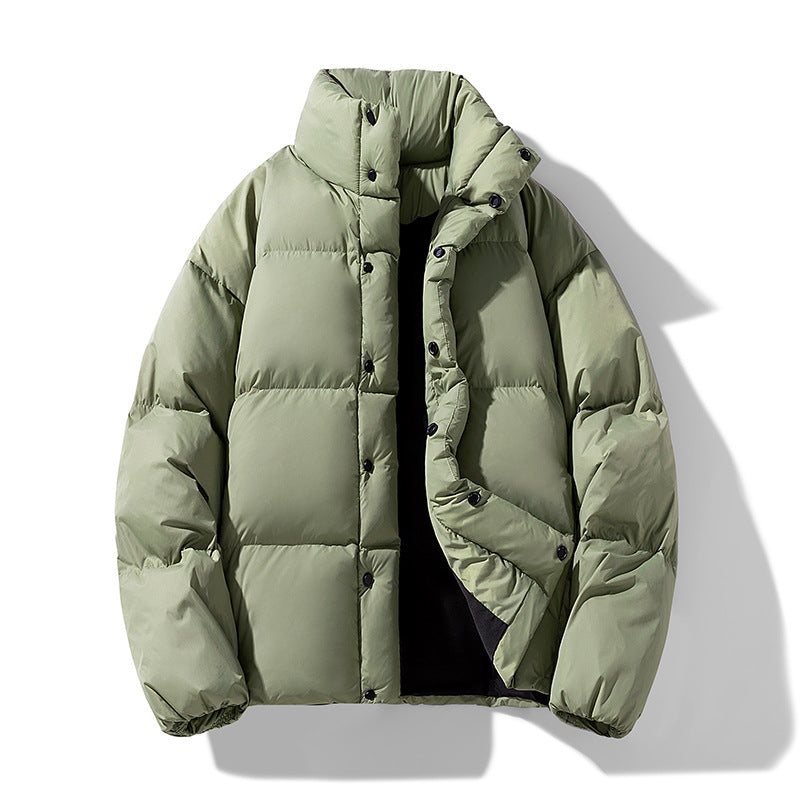 Herren Wattierte Winter-Steppjacke mit hohem Stehkragen Drune