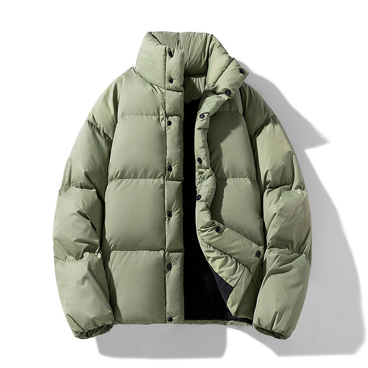 Herren Wattierte Winter-Steppjacke mit hohem Stehkragen Drune