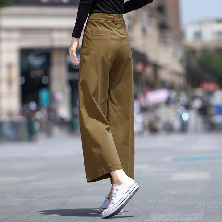 Damen Weitgeschnittene Hose mit hohem Bund Drune