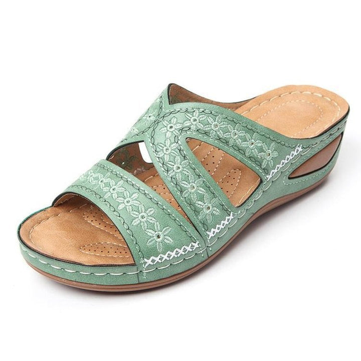 Damen bequeme Riemchensandalen mit ergonomischer Fußbettgestaltung Drune