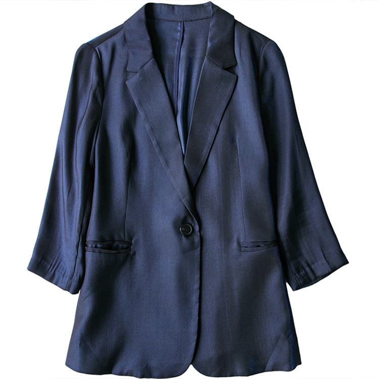 Damen Eleganter Blazer mit schmalem Schnitt Drune