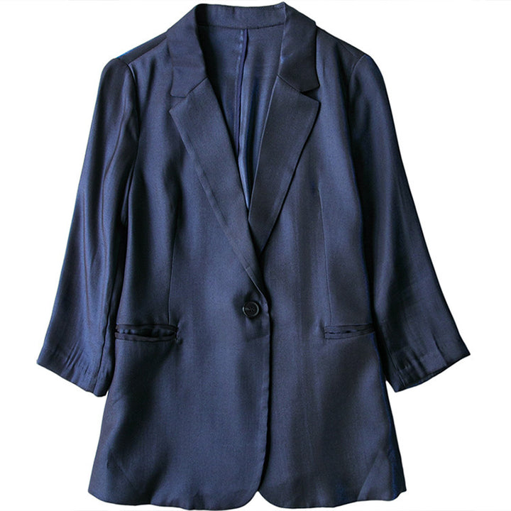 Damen Eleganter Blazer mit schmalem Schnitt Drune