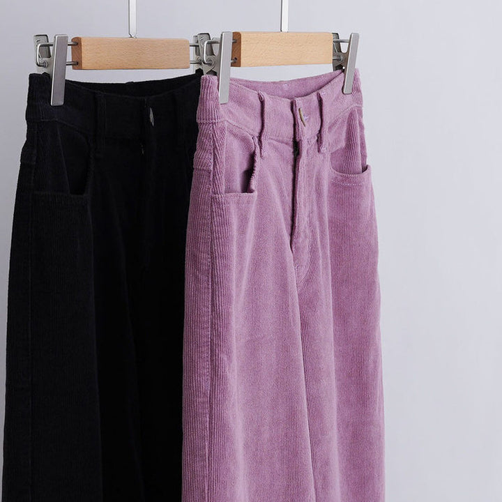 Damen Bequeme und weite Cordhose Drune