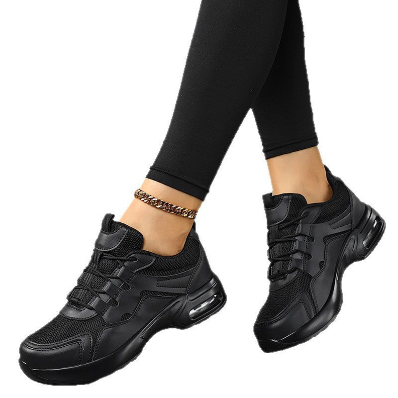 Damen Plateau-Sneaker mit Luftkissen-Sohle, atmungsaktivem Mesh und robuster Gummilaufsohle Drune